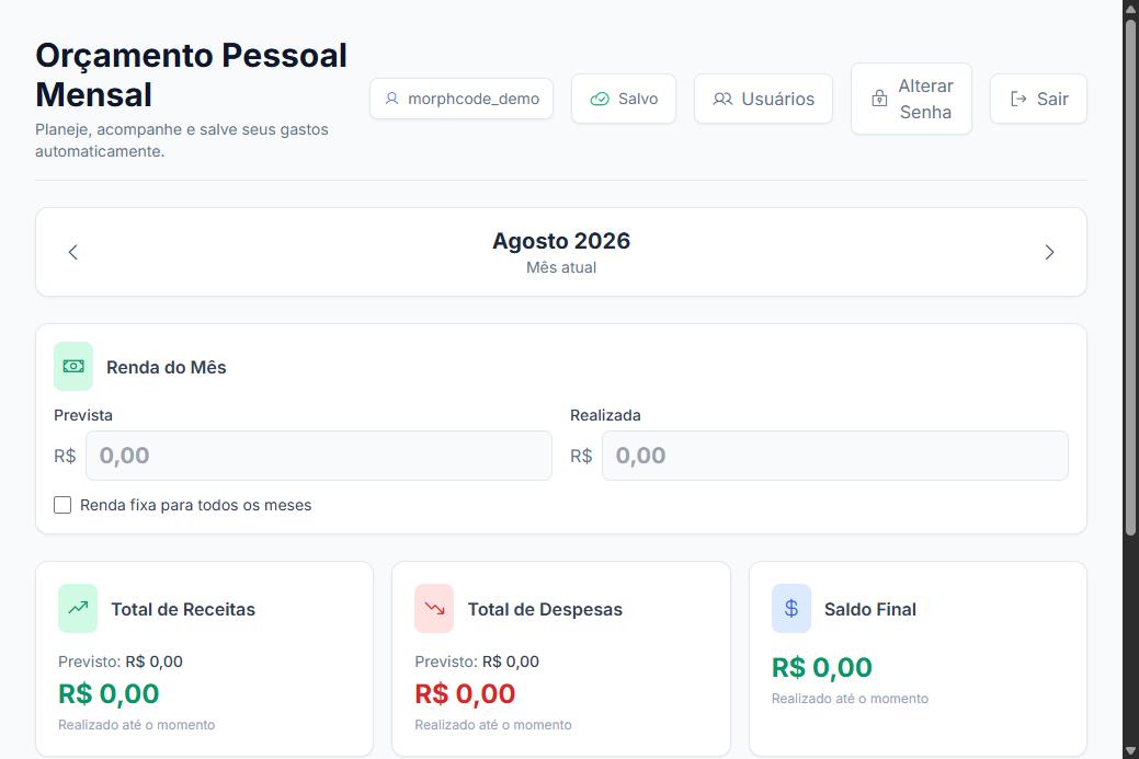 Orçamento Pessoal